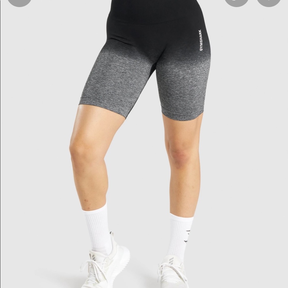 Gymshark biker shorts.